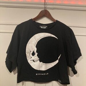 Killstar Dark Side of the Moon batwing crop top